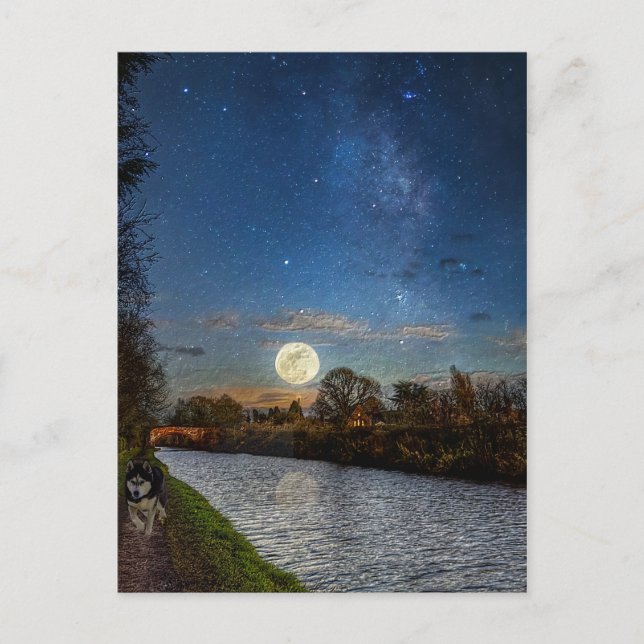 Carte Postale Sondage nocturne (Devant)