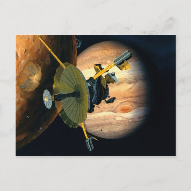 Carte Postale Sonde Jupiter et Lo Galileo (Devant)