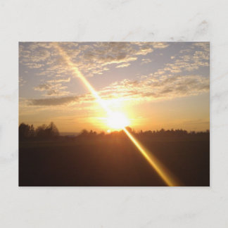 Carte Postale Sonnenuntergang über Wiesbaden und Mainz