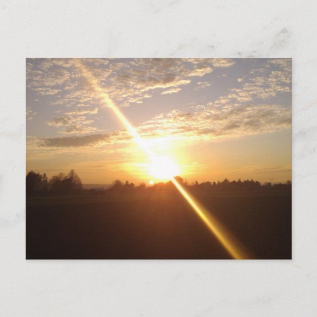 Carte Postale Sonnenuntergang über Wiesbaden und Mainz (Devant)