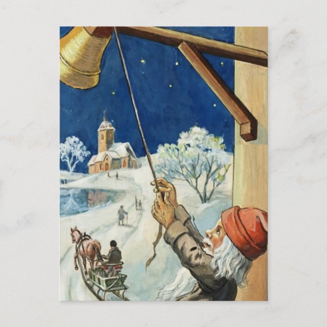 Carte Postale « Sonner la cloche » par Jenny Nystrom (Devant)