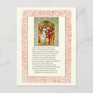 Carte Postale Sonnet # 18 par William Shakespeare