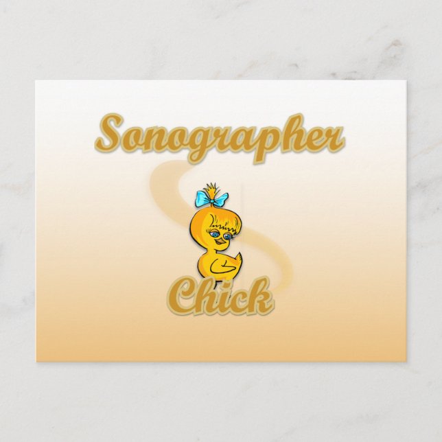 Carte Postale Sonographe Chick (Devant)