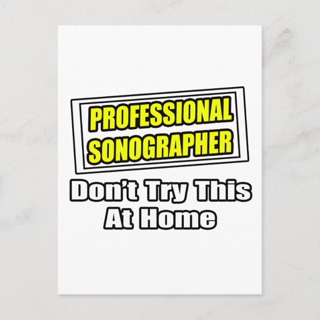 Carte Postale Sonographe Professionnel...Plaisanterie (Devant)