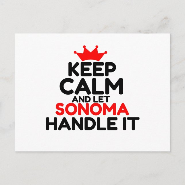 CARTE POSTALE SONOMA (Devant)
