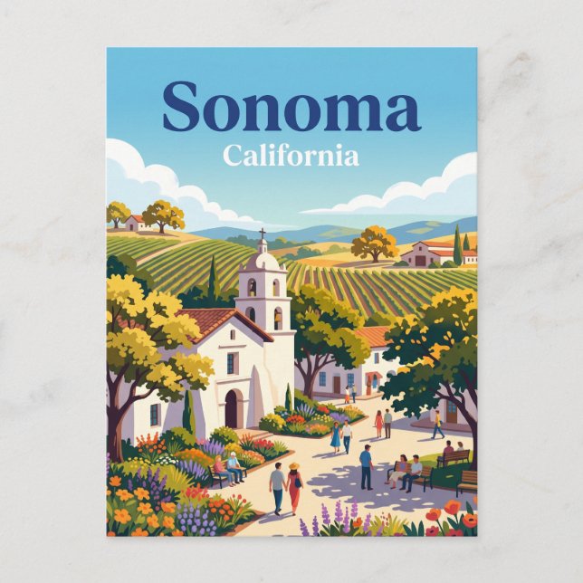 Carte Postale Sonoma Californie (Devant)