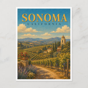 Carte Postale Sonoma Californie Pays du Vin GeoSaga