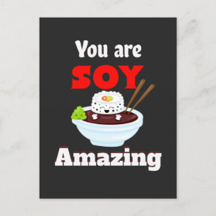 Carte Postale Sony extraordinaire kawaii sushi