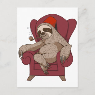 Carte Postale Sophisticated Three Toed Sloth
