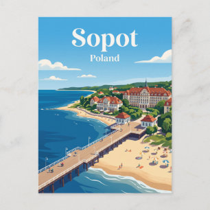 Carte Postale Sopot Pologne