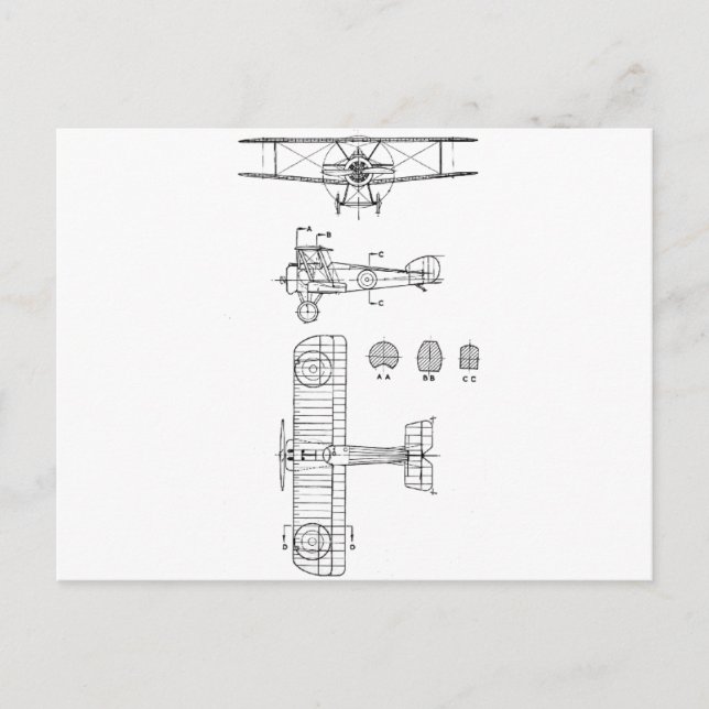 CARTE POSTALE SOPWITH CAMEL (Devant)