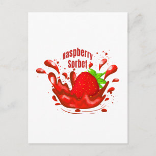 Carte Postale Sorbet de framboise