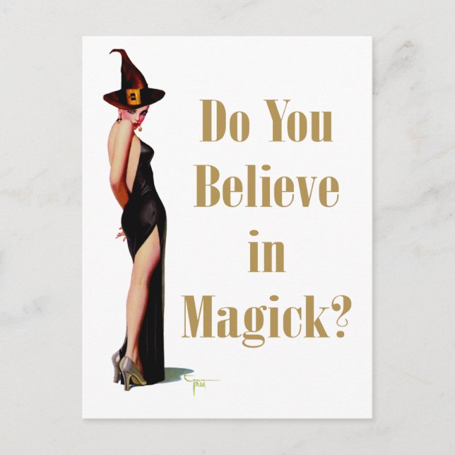 Carte Postale Sorcière (Devant)