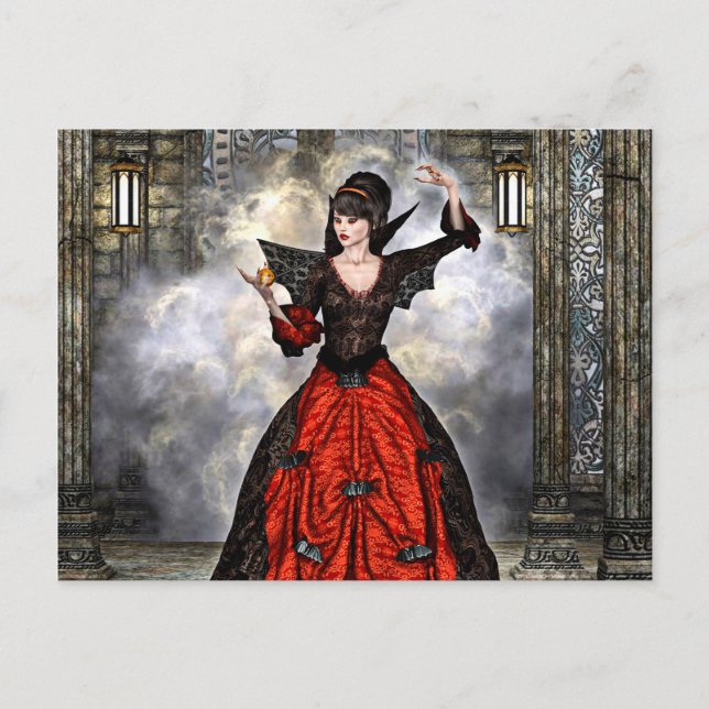 Carte Postale Sorcière féminine (Devant)