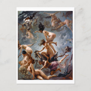 Carte Postale Sorcières allant à leur sabbat Falero