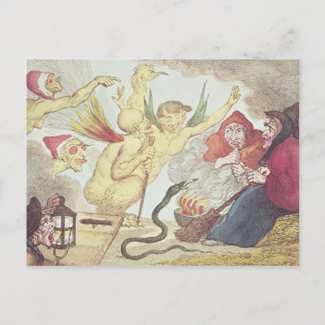 Carte Postale Sorcières dans un Hayloft (Devant)