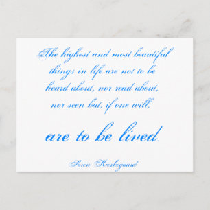 Carte Postale Soren Kierkegaard