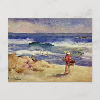 Carte Postale Sorolla - Garçon sur le sable