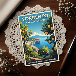 Carte Postale Sorrento, Italie : Un vintage des années 1960