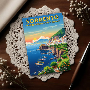 Carte Postale Sorrento, Italie : Un Vintage des années 1960