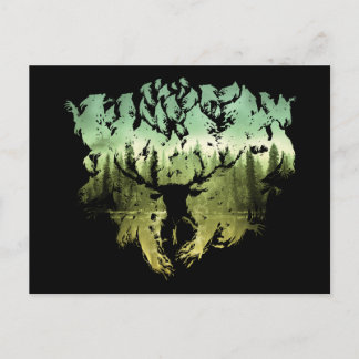 Carte Postale Sort Harry Potter | Patronus Cerf