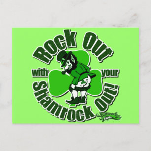 Carte Postale Sortez Avec Votre Shamrock !