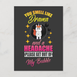 Carte Postale Sortez De Mon Cercle Drama Queen Licorne Mignonne