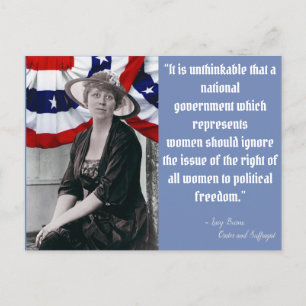 Carte Postale Sortez du vote - Lucy Burns