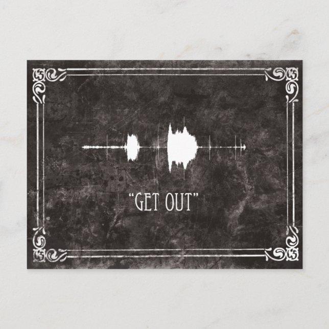 Carte Postale Sortez ! Invitation EVP Postcard Halloween (Devant)