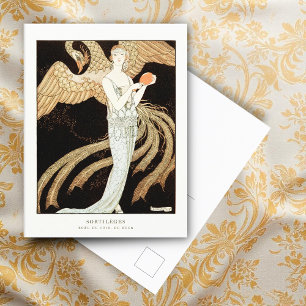 Carte Postale Sortilèges : Robe du soir de George Barbier