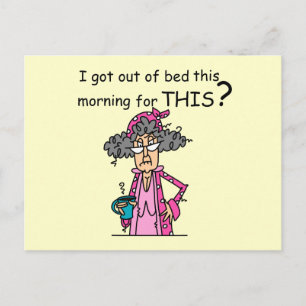 Carte Postale Sortir de l'humour de lit