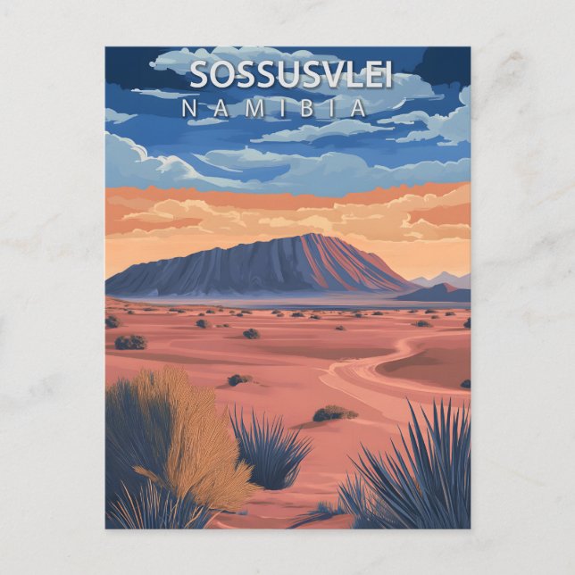 Carte Postale Sossusvlei Namibia Desert Vintage Travel (Devant)