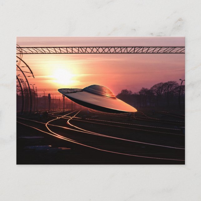 Carte Postale Soucoupe volante (Devant)