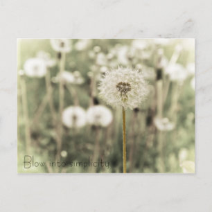 Carte Postale Souffler dans la simplicité