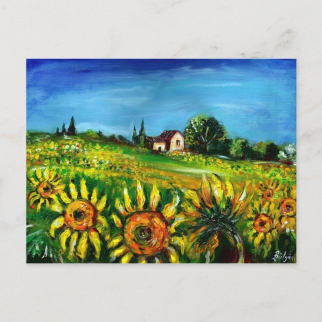 CARTE POSTALE SOUFFRANCES ET CAMPAGNE EN TOSCANE (Devant)