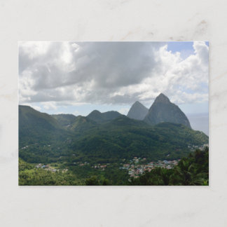 Carte Postale Soufrière et les Pitons Sainte-Lucie