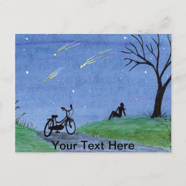 Carte Postale Souhaiter une étoile (Devant)