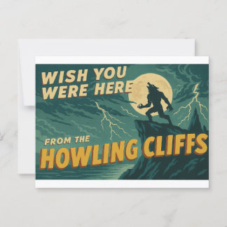 Carte Postale Souhaitez-vous être ici - Des falaises hurlantes