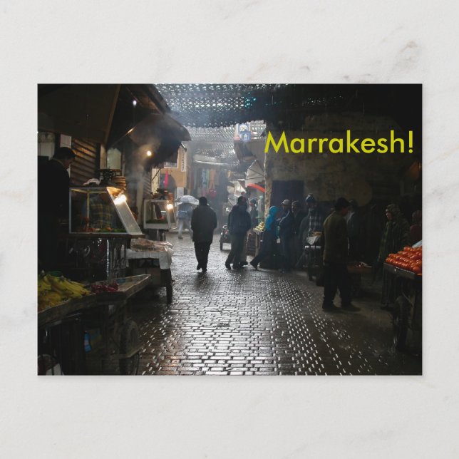 Carte Postale Souk de Marrakech au Maroc (Devant)