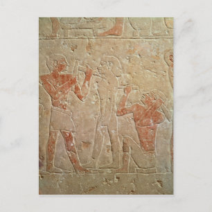 Carte Postale Soulagement représentant deux sculpteurs sculptant