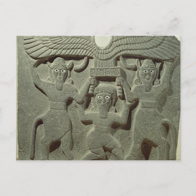 Carte Postale Soulagement représentant Gilgamesh entre deux (Devant)