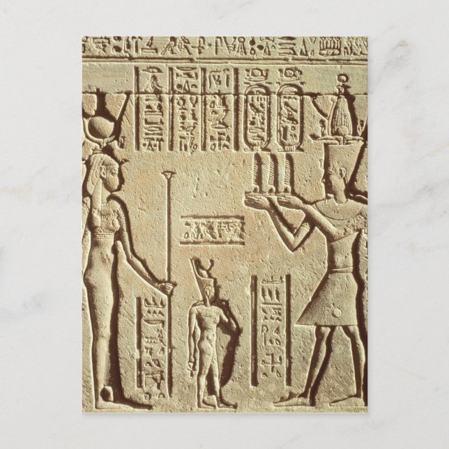 Carte Postale Soulagement représentant un pharaon (Devant)
