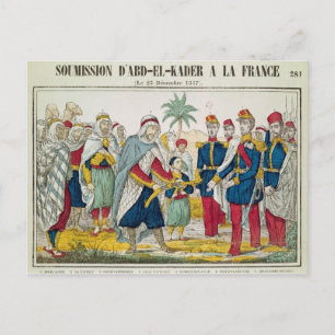 Carte Postale Soumission d'Abd el-Kader à Henri d'Orleans