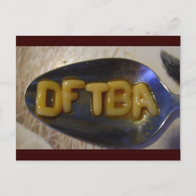 Carte Postale Soupe DFTBAlphabet (Devant)
