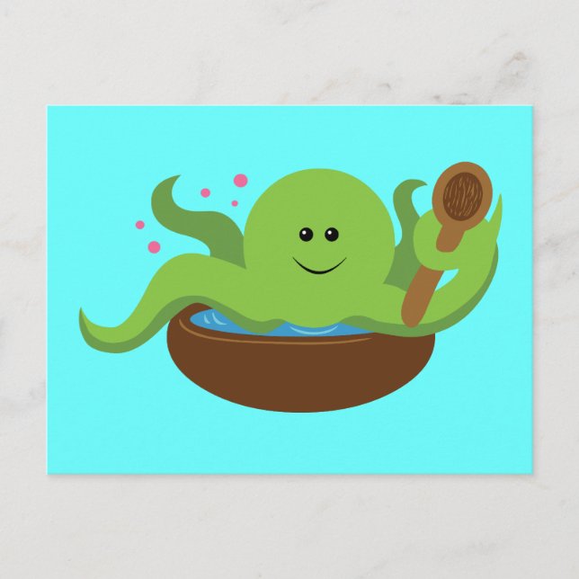 Carte Postale Soupe d'octopus (Devant)