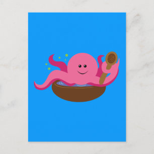 Carte Postale Soupe d'octopus