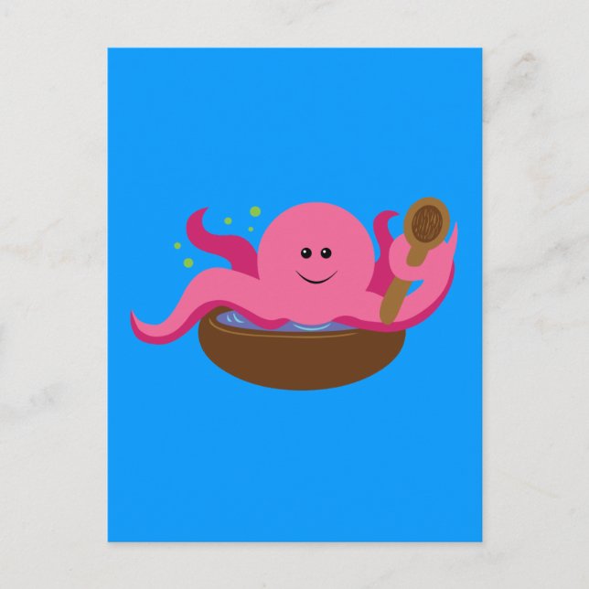 Carte Postale Soupe d'octopus (Devant)