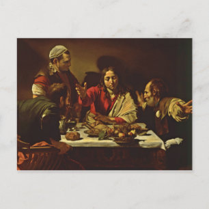 Carte Postale Souper à Emmaüs avec des amis