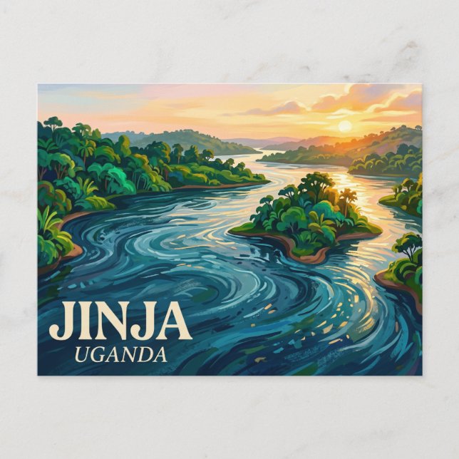 Carte Postale Source du Nil Ouganda (Devant)
