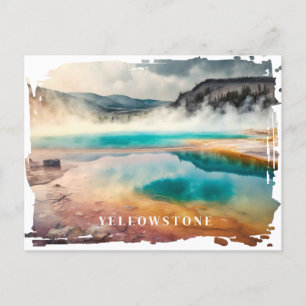 Carte postale source thermale Yellowstone